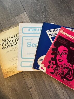 Vintage Music Theory & Piano Method Books lot of 4